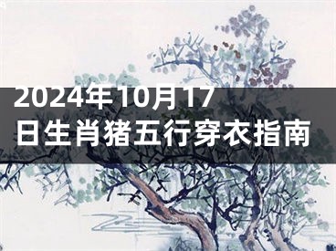 2024年10月17日生肖猪五行穿衣指南