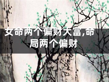 女命两个偏财大富,命局两个偏财