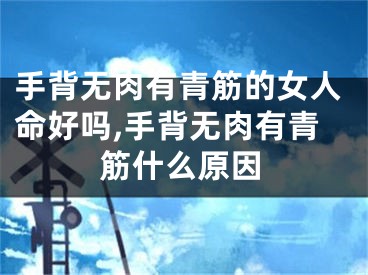 手背无肉有青筋的女人命好吗,手背无肉有青筋什么原因