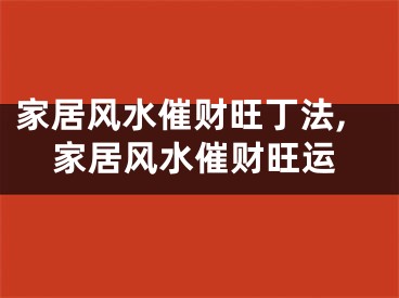家居风水催财旺丁法,家居风水催财旺运