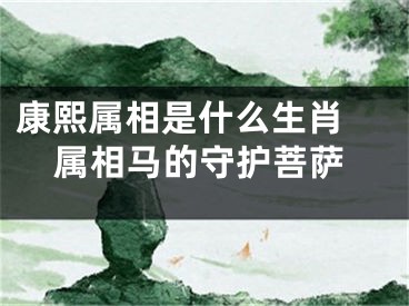 康熙属相是什么生肖 属相马的守护菩萨