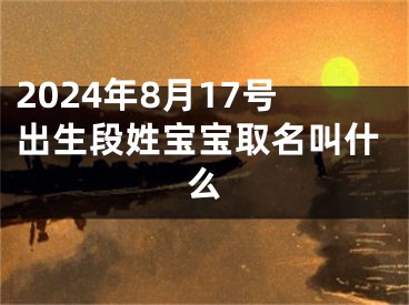 2024年8月17号出生段姓宝宝取名叫什么