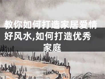 教你如何打造家居爱情好风水,如何打造优秀家庭