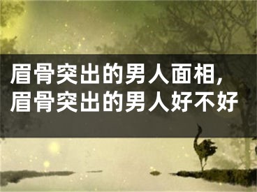 眉骨突出的男人面相,眉骨突出的男人好不好