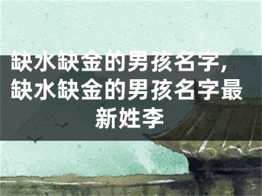 缺水缺金的男孩名字,缺水缺金的男孩名字最新姓李