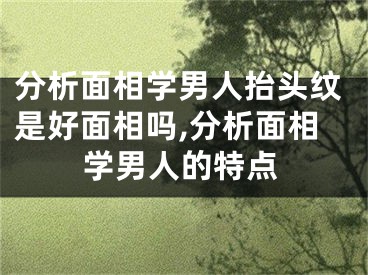 分析面相学男人抬头纹是好面相吗,分析面相学男人的特点