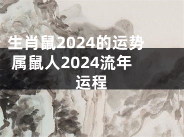 生肖鼠2024的运势 属鼠人2024流年运程
