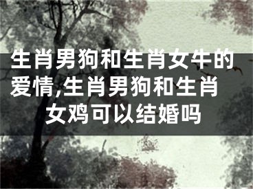 生肖男狗和生肖女牛的爱情,生肖男狗和生肖女鸡可以结婚吗