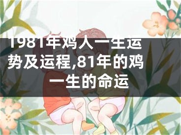1981年鸡人一生运势及运程,81年的鸡一生的命运
