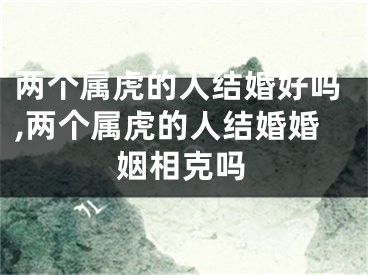 两个属虎的人结婚好吗,两个属虎的人结婚婚姻相克吗