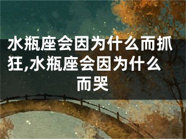 水瓶座会因为什么而抓狂,水瓶座会因为什么而哭