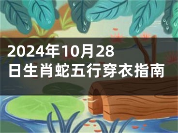 2024年10月28日生肖蛇五行穿衣指南