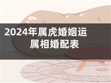 2024年属虎婚姻运属相婚配表