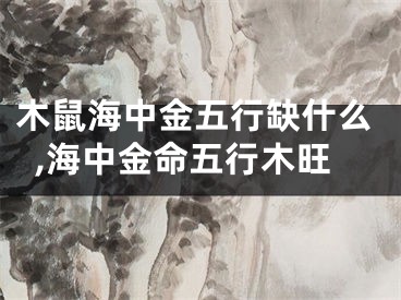 木鼠海中金五行缺什么,海中金命五行木旺