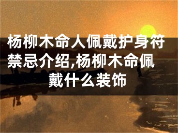 杨柳木命人佩戴护身符禁忌介绍,杨柳木命佩戴什么装饰