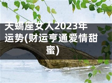 天蝎座女人2023年运势(财运亨通爱情甜蜜)