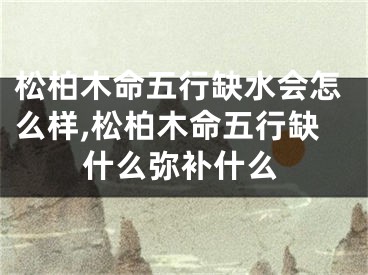 松柏木命五行缺水会怎么样,松柏木命五行缺什么弥补什么