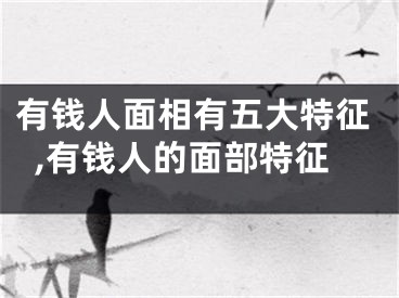 有钱人面相有五大特征,有钱人的面部特征