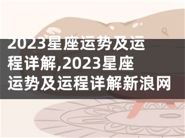 2023星座运势及运程详解,2023星座运势及运程详解新浪网