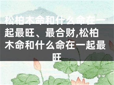 松柏木命和什么命在一起最旺、最合财,松柏木命和什么命在一起最旺