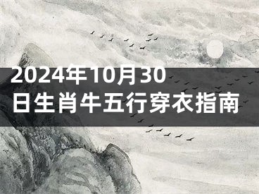 2024年10月30日生肖牛五行穿衣指南