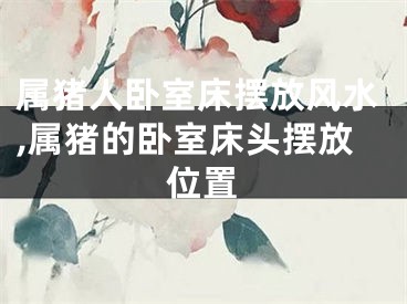属猪人卧室床摆放风水,属猪的卧室床头摆放位置