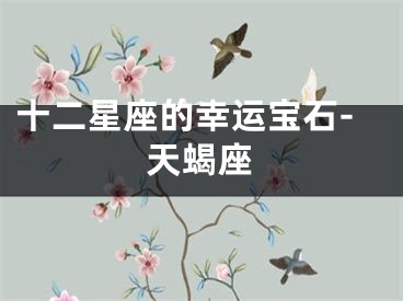 十二星座的幸运宝石-天蝎座