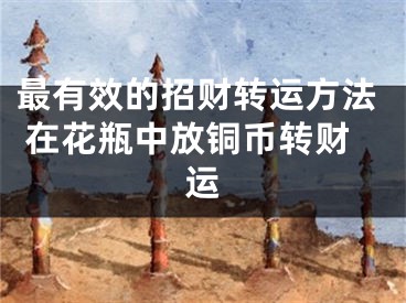 最有效的招财转运方法 在花瓶中放铜币转财运