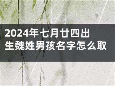 2024年七月廿四出生魏姓男孩名字怎么取