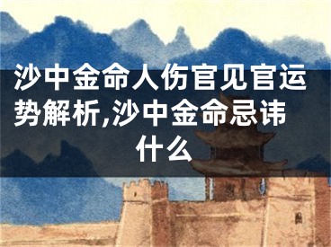 沙中金命人伤官见官运势解析,沙中金命忌讳什么