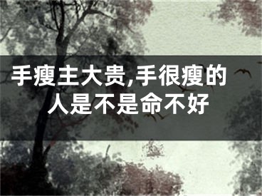 手瘦主大贵,手很瘦的人是不是命不好