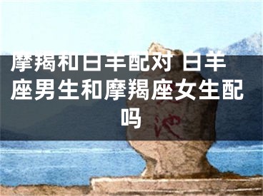 摩羯和白羊配对 白羊座男生和摩羯座女生配吗