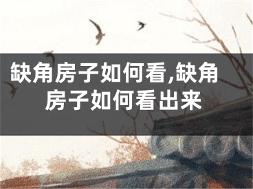 缺角房子如何看,缺角房子如何看出来