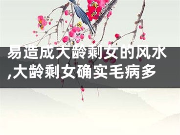 易造成大龄剩女的风水,大龄剩女确实毛病多