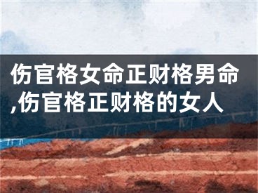 伤官格女命正财格男命,伤官格正财格的女人