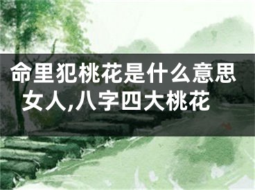 命里犯桃花是什么意思女人,八字四大桃花