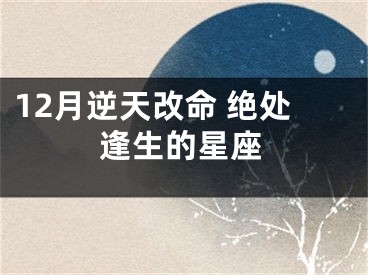 12月逆天改命 绝处逢生的星座