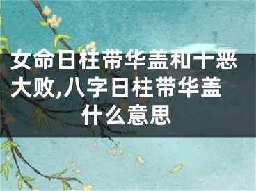 女命日柱带华盖和十恶大败,八字日柱带华盖什么意思
