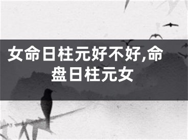 女命日柱元好不好,命盘日柱元女
