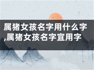 属猪女孩名字用什么字,属猪女孩名字宜用字