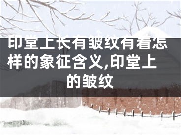 印堂上长有皱纹有着怎样的象征含义,印堂上的皱纹