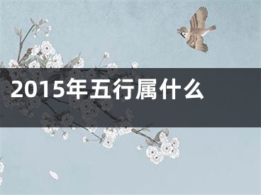 2015年五行属什么