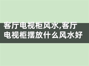 客厅电视柜风水,客厅电视柜摆放什么风水好