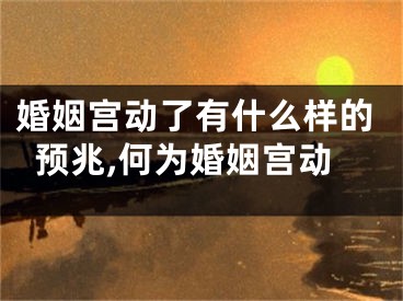 婚姻宫动了有什么样的预兆,何为婚姻宫动