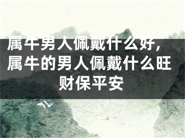 属牛男人佩戴什么好,属牛的男人佩戴什么旺财保平安