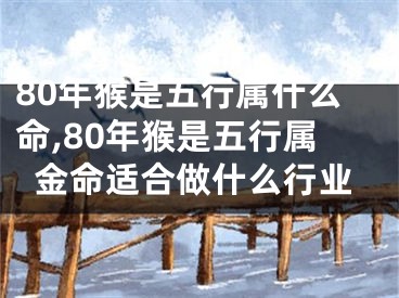 80年猴是五行属什么命,80年猴是五行属金命适合做什么行业