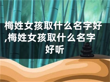 梅姓女孩取什么名字好,梅姓女孩取什么名字好听