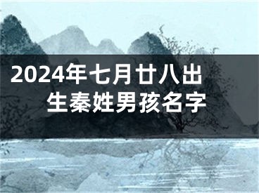 2024年七月廿八出生秦姓男孩名字