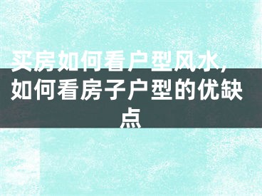 买房如何看户型风水,如何看房子户型的优缺点