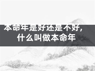 本命年是好还是不好,什么叫做本命年